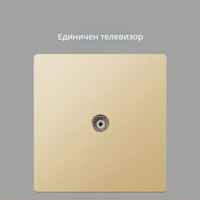 Keka 86 стенен скрит панел за CCTV телевизионен порт със гигабитен Ethernet и коаксиален ТВ порт