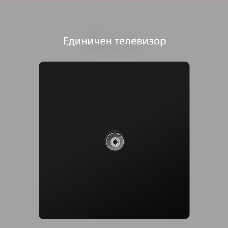 Keka 86 стенен скрит панел за CCTV телевизионен порт със гигабитен Ethernet и коаксиален ТВ порт