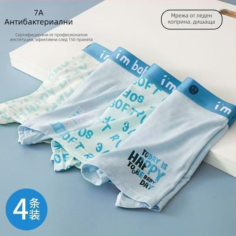 Младежки боксерки за момчета от модал памук с Ice Silk материя