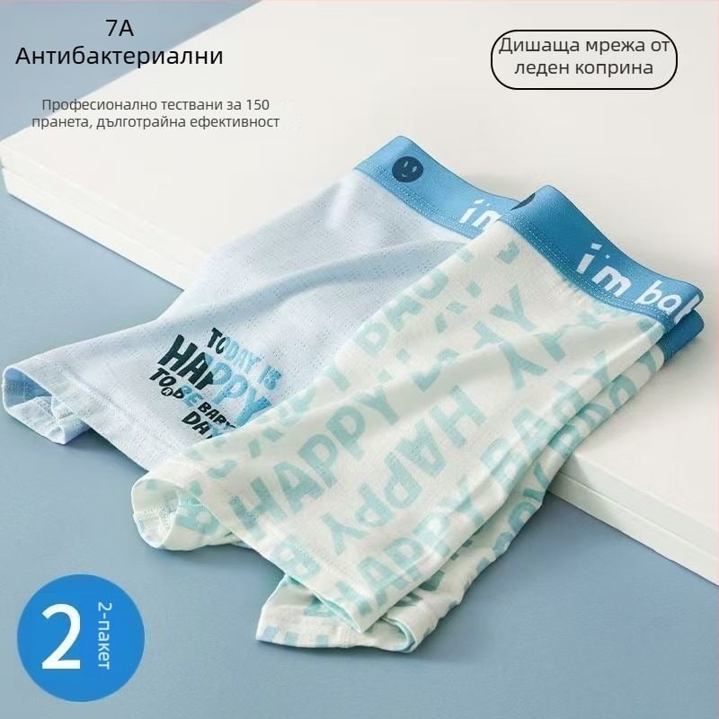 Младежки боксерки за момчета от модал памук с Ice Silk материя