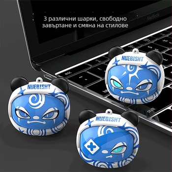 2025 нов модел Bluetooth слушалки за ухо, ротационен дизайн, ниска латентност за електронни спортове, шумопотискане, дълъг живот на батерията, стил национален тренд