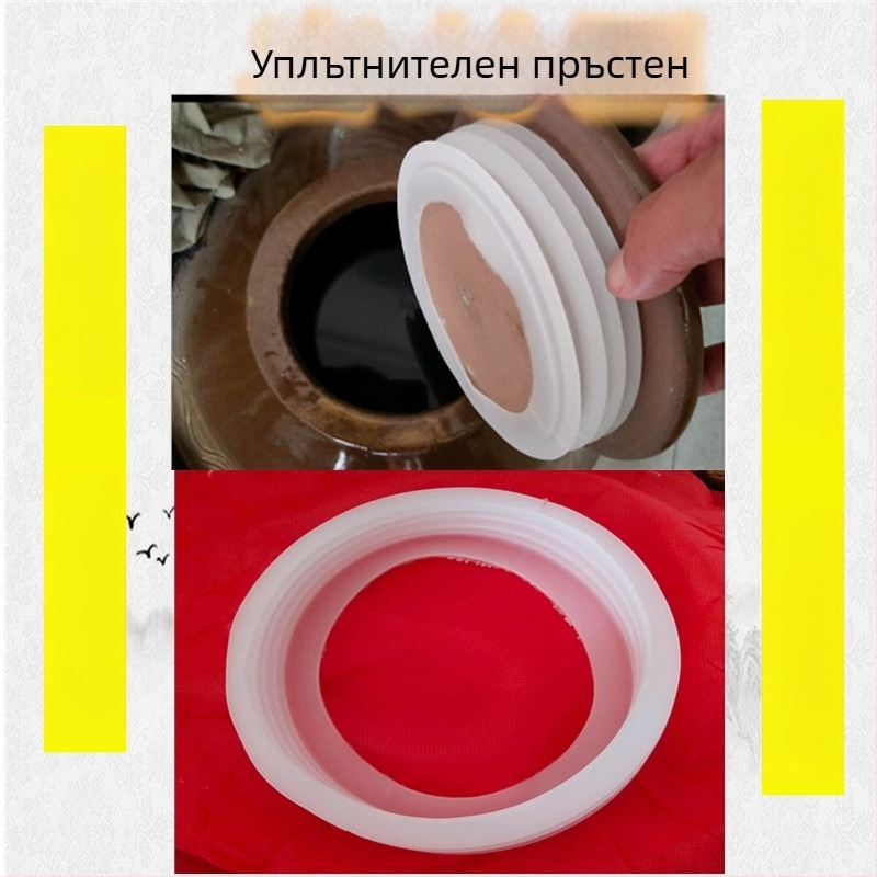 Стъклен уплътнителен пръстен за капак на буркан с вино, хранителен силиконов уплътнител