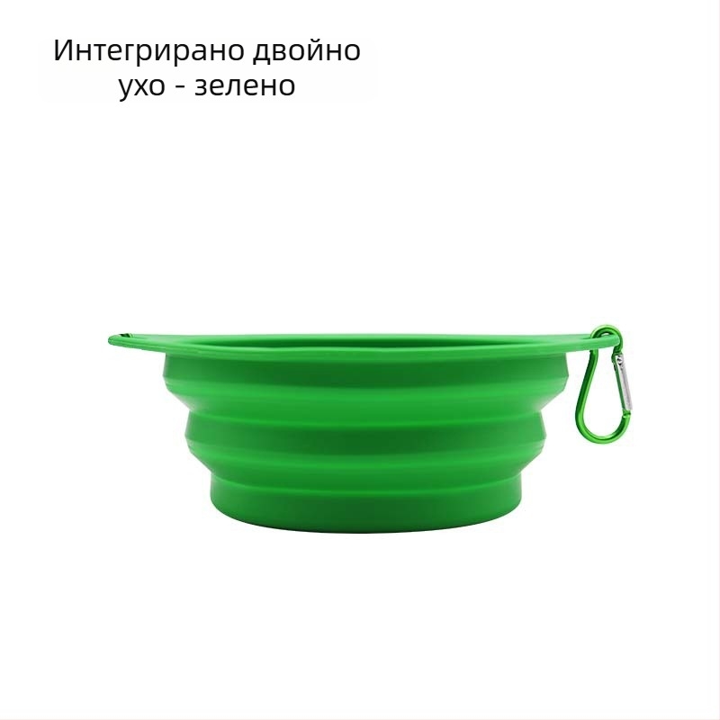Силиконова сгъваема купа за домашни любимци, купа за кучета против преобръщане, преносима за външна употреба, прибори за хранене за котки и кучета