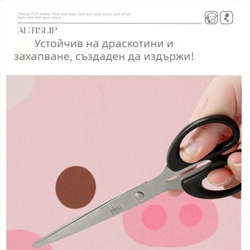 Мультяшна подложка за хранене на домашни любимци, абсорбира вода и се изсушава бързо, антихлъзгаща, лесна за почистване