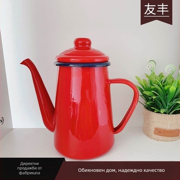 Емайлиран кофейник 1,1 л, за ръчно приготвено американско кафе, японски стил
