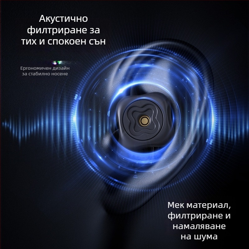 Персонализирани регулируеми тапи за шумопотискане, съвместими с ушни капачета, за учене и сън