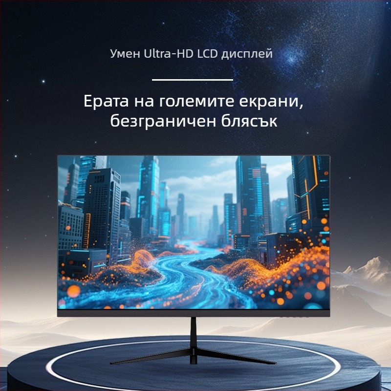 27-инчов IPS LCD монитор за офис и дом с 1920x1080, 100 Hz обновяване, LED подсветка