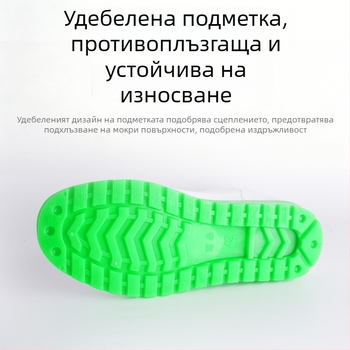 Бели водоустойчиви обувки за хранително-вкусовата индустрия за мъже, противохлъзгащи и маслоустойчиви, с поларова подплата за топлина