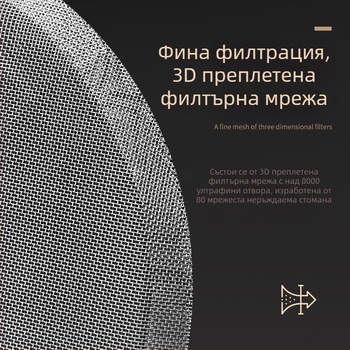 Френч преса за кафе с висококачествено боросиликатно стъкло и 304 неръждаема мрежа, за кафе и чай, с приставка за разпенване на млякото
