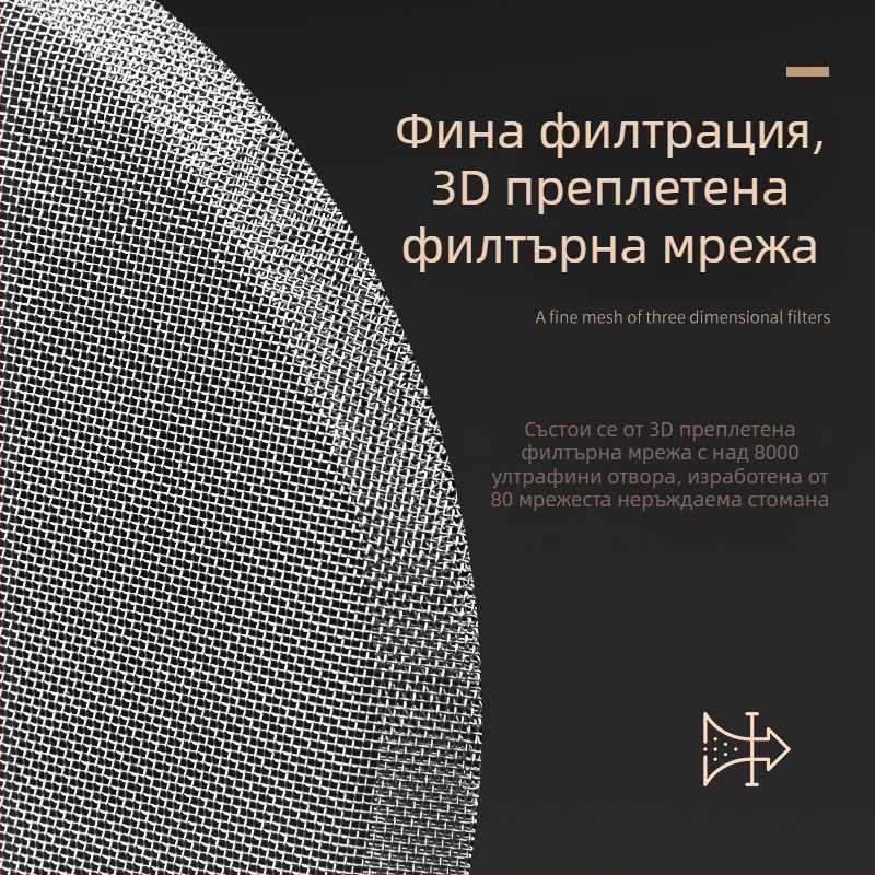 Френч преса за кафе с висококачествено боросиликатно стъкло и 304 неръждаема мрежа, за кафе и чай, с приставка за разпенване на млякото