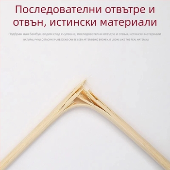 Еднократни бамбукови клечки за хранене – кръгли, удебелени, удобни и хигиенични за доставка, за дома и за бизнес употреба