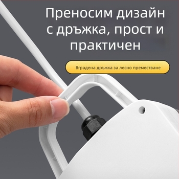 Петконтактна водоустойчива розетка за баня със защита от токов удар и пръски — стенен монтаж, за умна тоалетна и бойлер