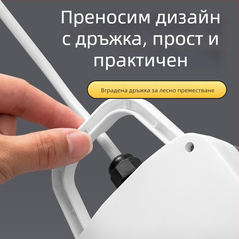 Петконтактна водоустойчива розетка за баня със защита от токов удар и пръски — стенен монтаж, за умна тоалетна и бойлер