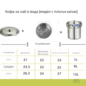Неръждаема стомана: комплект кофи за чай, дренаж и събиране на вода, кофа за чайни отпадъци и кош за боклук – аксесоари за кунг-фу чай