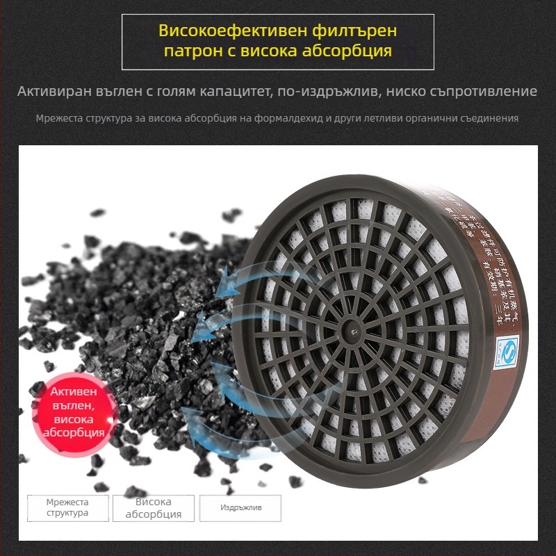 Songgong 2103 газ маска за боядисване и заваряване, полумаска, индустриална гумова маска, защита от прах и вируси