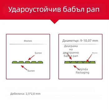 Удебелен балонен филм за опаковане, пяна и въздушна възглавница