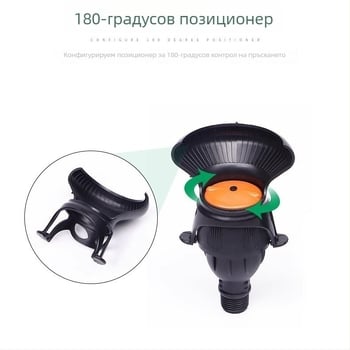 360° автоматичен въртящ се пръскач за градина и поливане на тревни площи