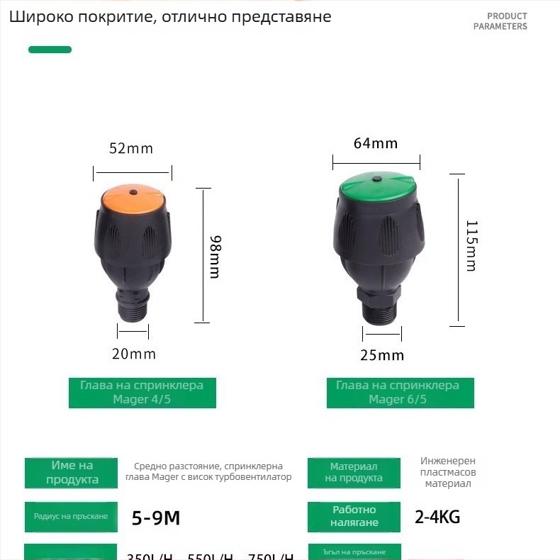 360° автоматичен въртящ се пръскач за градина и поливане на тревни площи