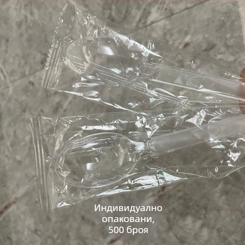 Еднократни лъжички за млечен чай, индивидуално опаковани, хранително качество, дебели лъжички с дизайн на диня, лъжички за разбъркване на ориз, кашон за търговска употреба.