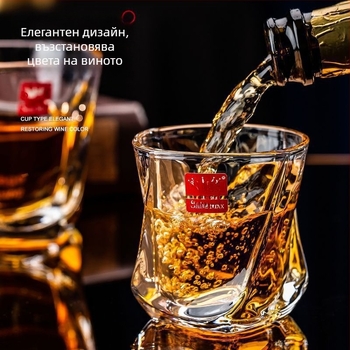 Чаша от кристално стъкло с удебелен дизайн, европейски стил за уиски; универсална чаша за вода, сок и бира, капацитет над 1000 ml