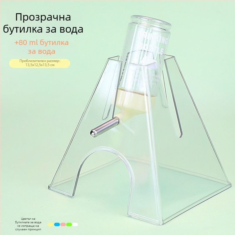Гнездо за хамстер с множество помещения, лабиринт и укритие — дървена къщичка
