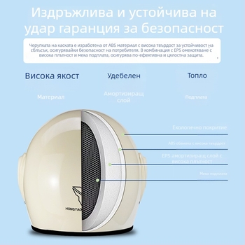 Унисекс каска за електрически велосипед, полусфера, четири сезона, против мъгла, дишаща, защитна