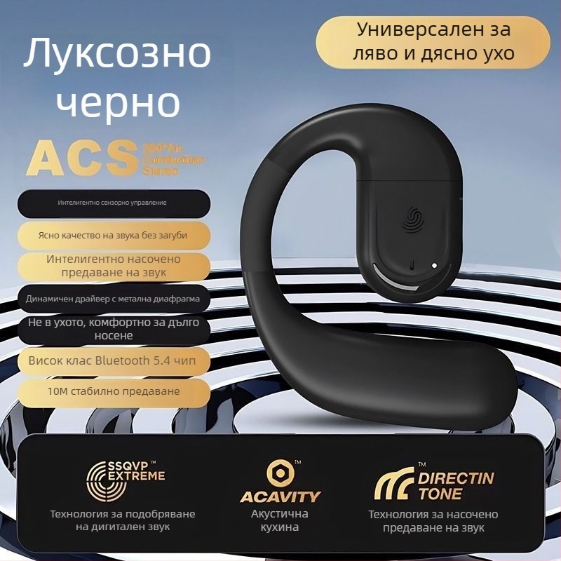 Nothing 2025 Open-Ear безжична Bluetooth слушалка за едно ухо, лява или дясна носене, дълъг живот на батерията, шумозаглушаване