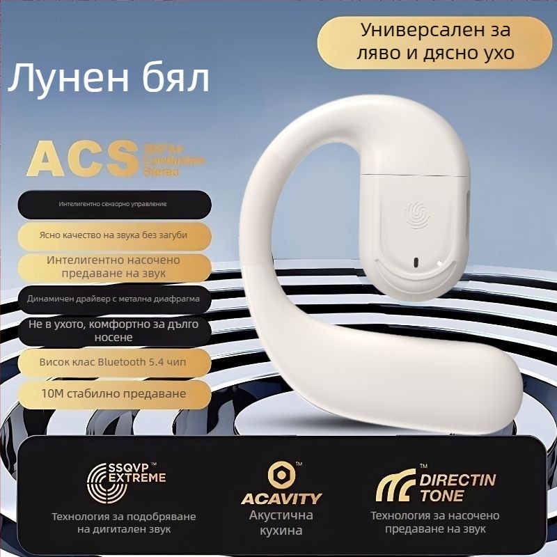 Nothing 2025 Open-Ear безжична Bluetooth слушалка за едно ухо, лява или дясна носене, дълъг живот на батерията, шумозаглушаване