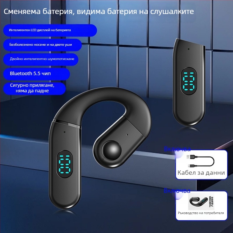 Nothing 2025 Open-Ear безжична Bluetooth слушалка за едно ухо, лява или дясна носене, дълъг живот на батерията, шумозаглушаване