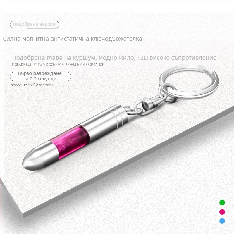 Автомобилна пръчка за елиминиране на статично електричество – ключодържател
