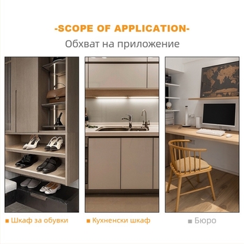 Светодиоден датчик с диафрагма — инфрачервен сензор за движение, смарт домашно осветление, 5-24V, забавяне 30 s