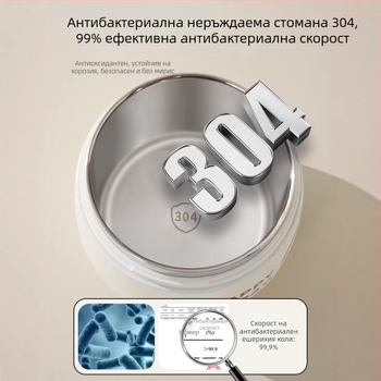 Дълга изолирана кутия за обяд с дръжка за офис служители и ученици