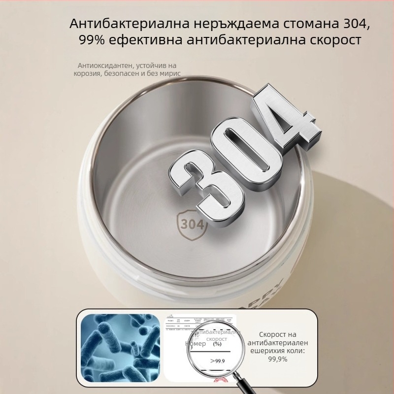 Дълга изолирана кутия за обяд с дръжка за офис служители и ученици