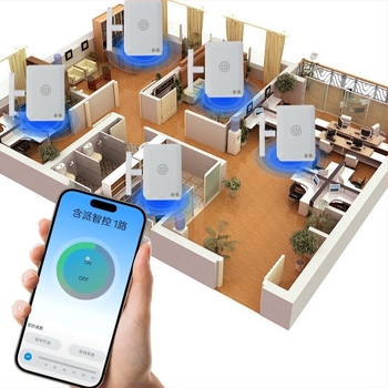 Bluetooth дистанционен превключвател за светлина с мобилно приложение — интелигентен контролер за вътрешна употреба