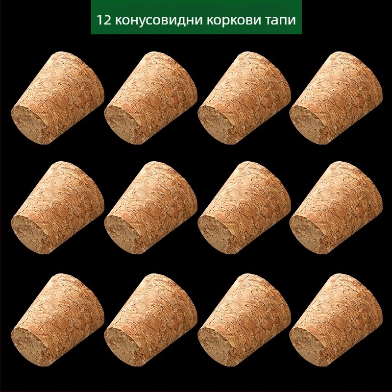PP конусовиден тап за бутилки вино и газирани напитки, уплътняващ, предотвратява протичане, запазва свежестта