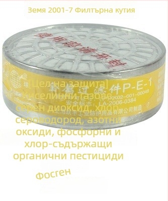 Earth Brand полумаска за глава с филтър кутия и активен въглен за защита от газове и дим