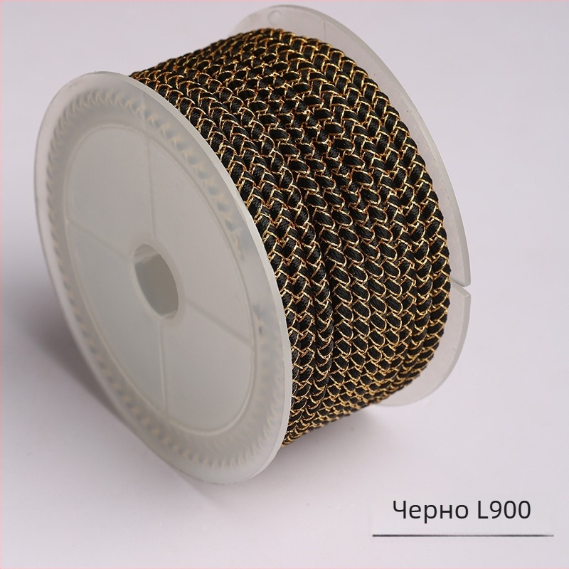 Dragon Knot 2025 Нова Dragon Scale плетен конец за гривна, ръчно изплетен, 4.0 mm златист цвят, многоцветен бижутерен конец