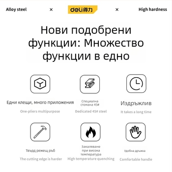 Дели набор от клещи за електротехника: многофункционални индустриални клещи от неръждаема стомана, антимагнитни, игловидни и диагонални клещи