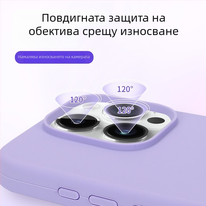 Калъф за iPhone 15/16 Pro Max от течен силикон — бизнес стил, пълен обхват, защита от падане