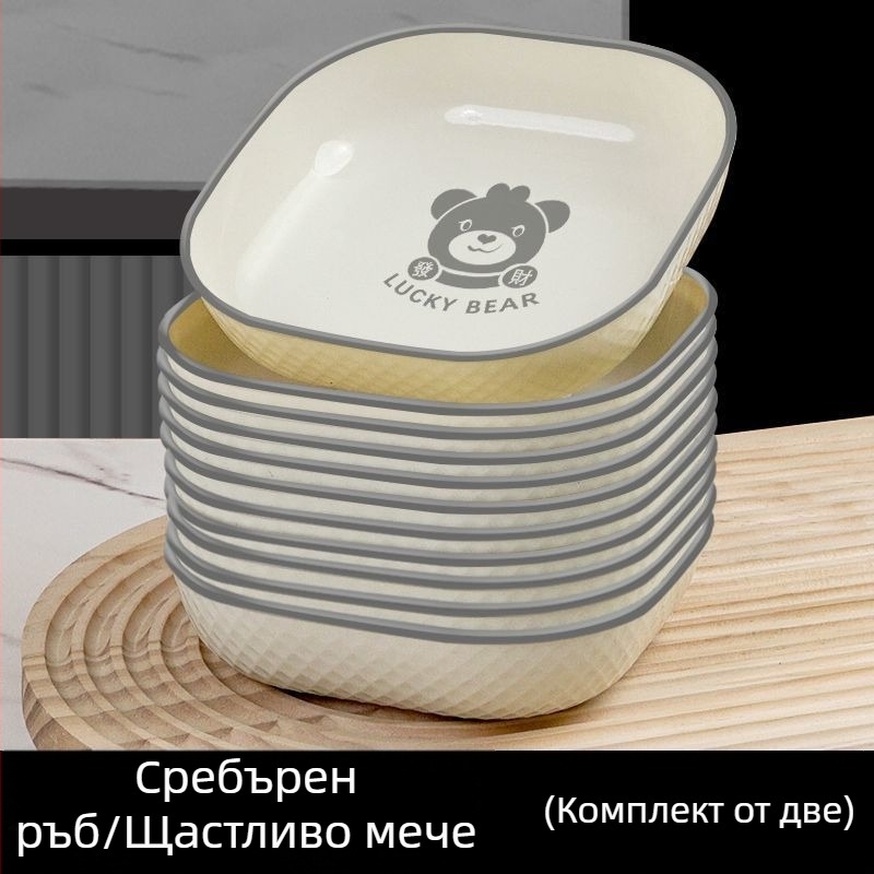 Висококачествен пластмасов поднос за закуски за дома, творческа чиния за плодове и зеленчуци, чиния за хранене с база за изхвърляне на кости