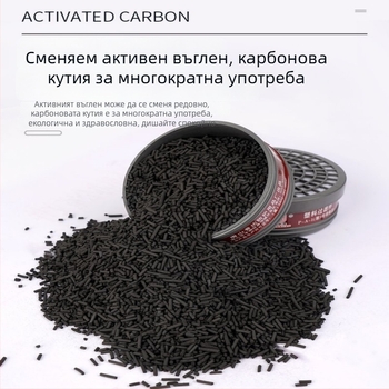 Пълен лицев противогаз за химическо пръскане със силиконов корпус и активен въглен