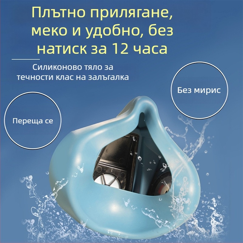 Газ маска за пръскана боя — антиформалдехидна защита, защита от токсични и химически газове, серен диоксид и тежки прахови частици