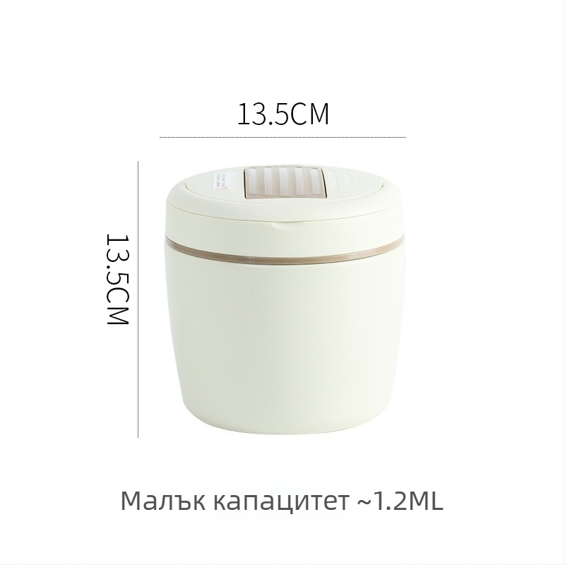 Изолирана кутия за обяд от 304 неръждаема стомана със купичка за супа, преносима офисна кутия за обяд, поддържа топло до 12 часа