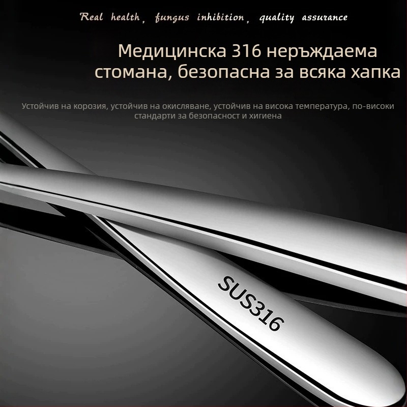 316 неръждаема стомана, европейски стил прибори за хранене: нож, нож за пържоли, вилици и лъжици — домашен луксозен комплект прибори за западен стил хранене
