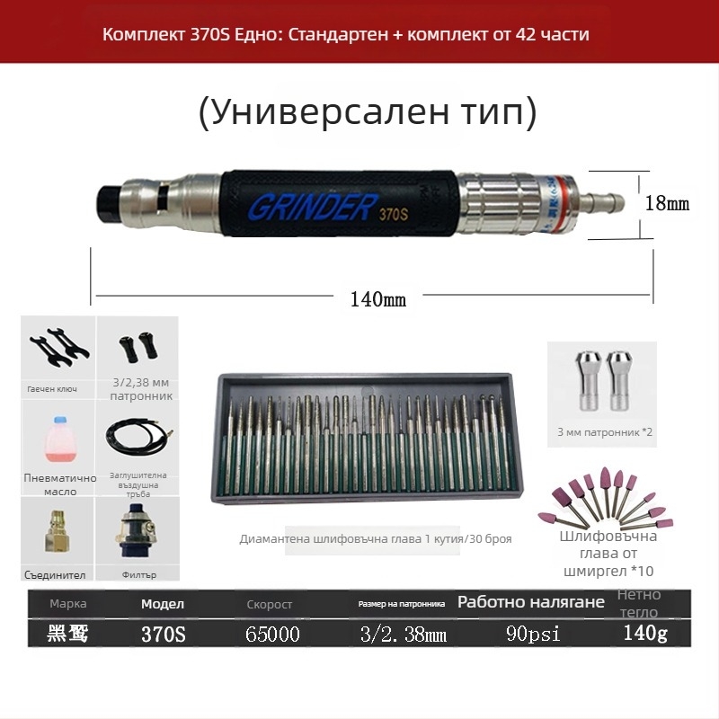 Пневматична шлайф-писалка за индустриално полиране и обработка на ръбове