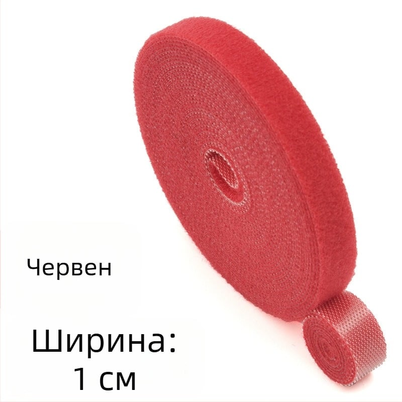 Самозалепваща се двойно-странична велкро лента за кабели, оптични и данни кабели