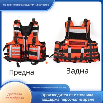 Спасителен жилет за водни спасявания с висока плавучност, предназначен за рафтинг и лодки