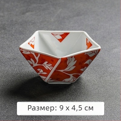 Керамична чиния за предястие и купичка за сос, японска кухня, десертна купичка с форма на звезда, чиния за дим сум, чиния за хайвер