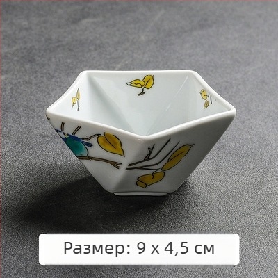 Керамична чиния за предястие и купичка за сос, японска кухня, десертна купичка с форма на звезда, чиния за дим сум, чиния за хайвер