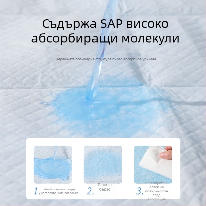 Еднократни удебелени пелени за кучета и подложка за урина с дезодориращ ефект и висока абсорбция